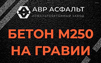 Бетон М250 на гравии в Егорьевске